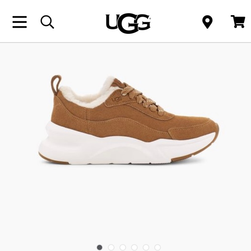 UGG LA GLIDE HERITAGE FUR SNEAKERS
